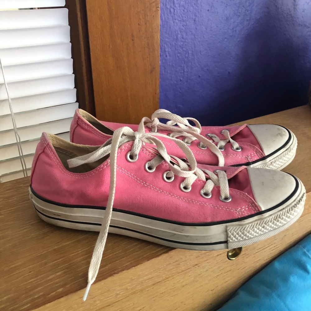 Gently used Converse All Stars. Pink. M7/W9